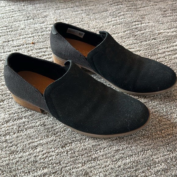 Toms Deia suede Women\'s Black Slip-On boots